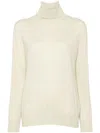 Jil Sander Turtleneck Sweater With High Neck And Soft Texture In Neutrals