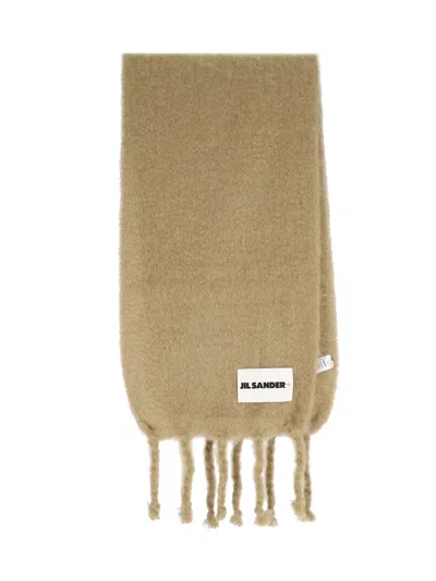 Jil Sander Lightweight Mohair & Wool Scarf For Men