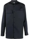 Jil Sander Black Wool Shirt With Pockets Men