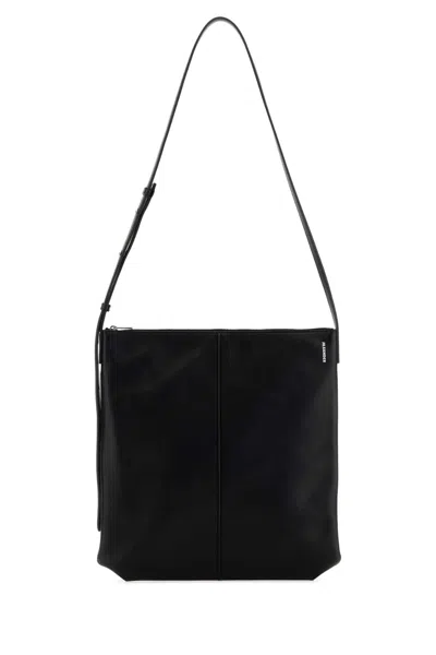 Jil Sander Linea Crossbody Bag In Black
