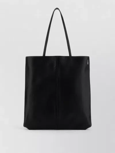 Jil Sander Linea Leather Shopping Tote Bag