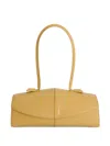 Jil Sander Linea Small Leather Shoulder Bag In Yellow