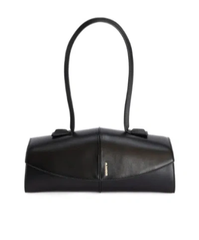 JIL SANDER JIL SANDER SCULPTED LEATHER SHOULDER BAG