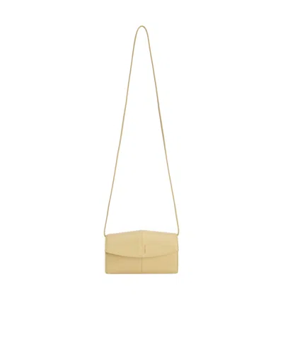 Jil Sander Linea Wallet With Strap In Neutral
