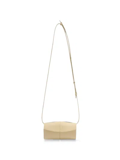 Jil Sander Linea Wallet With Strap In Neutral