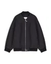 Jil Sander Men's Oversized Lightweight Cotton Jacket In Black