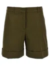 Jil Sander Linen Bermuda Shorts Bermuda And Short Green
