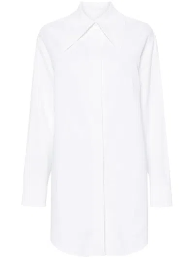 Jil Sander Hemd Aus Leinen-chambray In Weiss