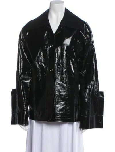 Pre-owned Jil Sander Linen Evening Jacket In Black