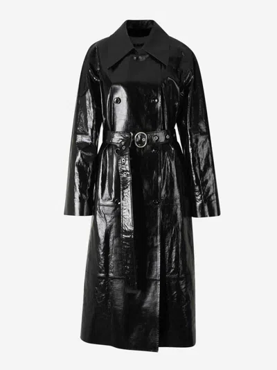 Jil Sander Trench Coat In Black
