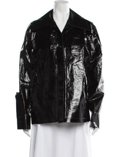 Pre-owned Jil Sander Linen Jacket In Black