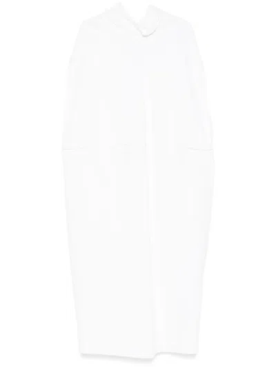Jil Sander Kleid Aus Leinen In Weiss