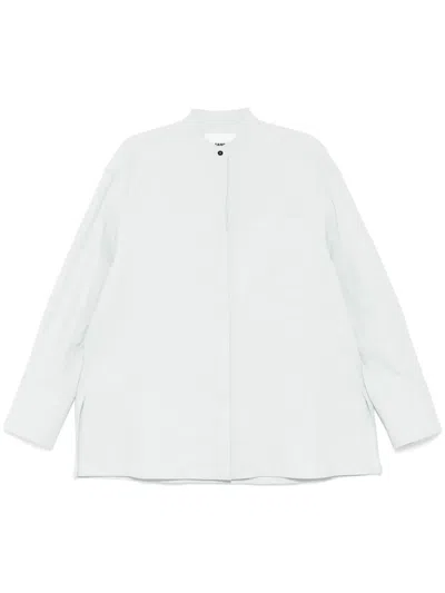 Jil Sander Linen Shirt In Blau