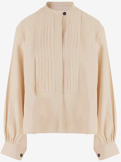 Jil Sander Linen Shirt In White