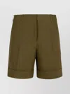 Jil Sander Linen Bermuda Shorts Bermuda And Short Green