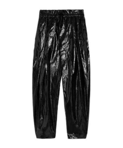 Jil Sander Linen Trousers In Black
