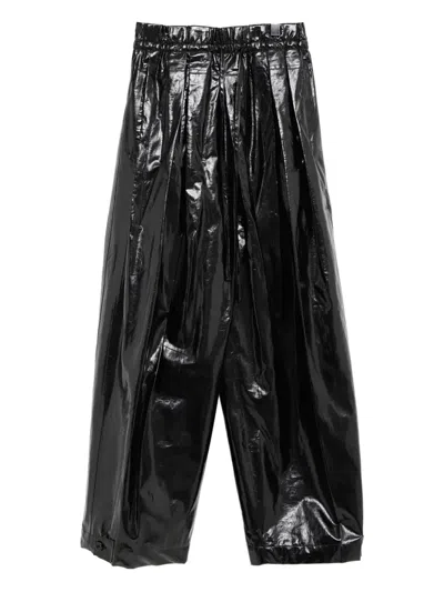 Jil Sander Hose Aus Leinen In Schwarz