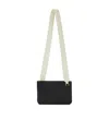 Jil Sander Link Lg Logo-strap Leather Crossbody Bag In Black