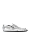 Jil Sander Metallic Loafers