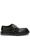 Jil Sander Round Toe Casual Shoes In Black