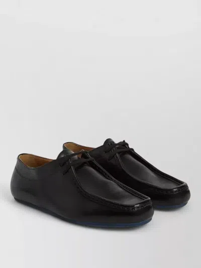 Jil Sander Loafers Lace Detail Silk Nylon In Black