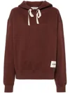Jil Sander Logo-appliqué Hoodie In Red