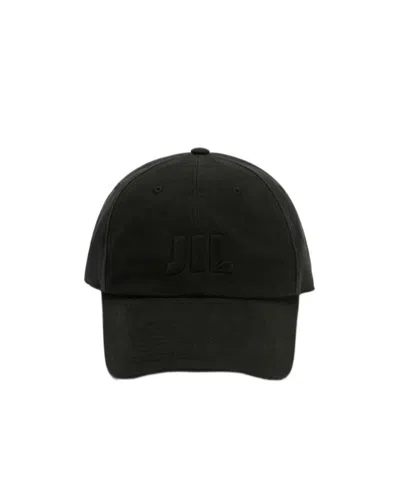 Jil Sander Logo-embroidered Baseball Cap In Black