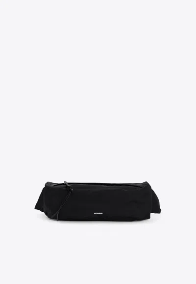 Jil Sander Logo Belt Bag In Black
