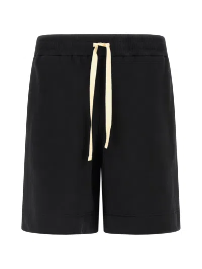 Jil Sander Embroidered Logo Bermuda Shorts Bermuda And Short Black