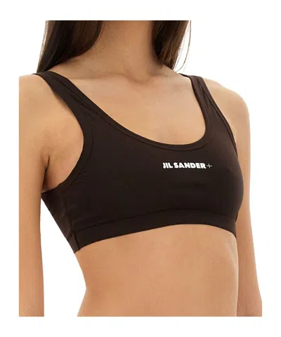 JIL SANDER JIL SANDER LOGO-PRINTED SPORTS BRA