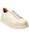 JIL SANDER LOGO CANVAS SNEAKER