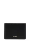 Jil Sander Logo Detail Leather Card Holder