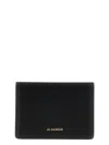 Jil Sander Logo Detail Leather Card Holder