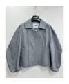 Jil Sander Logo Casual Jacket In Gray
