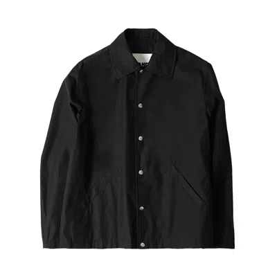 Pre-owned Jil Sander Logo Coach Jacket 'black' | Men's Size 52