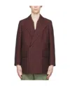 Jil Sander Ssense Exclusive Red Cotton Coat In Red