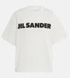 Jil Sander Oversized Crew Neck Cotton T-shirt In Natural