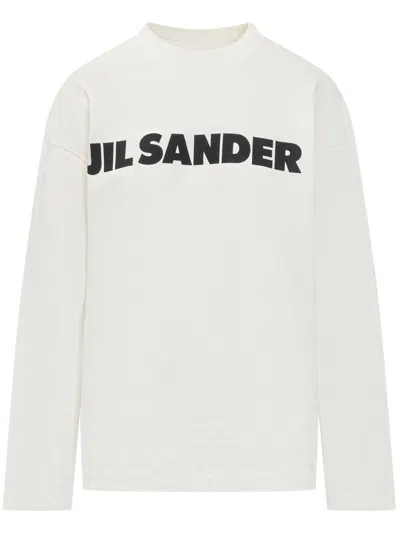 JIL SANDER JIL SANDER LOGO COTTON T-SHIRT