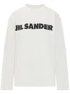 Jil Sander Crew Neck Long Sleeves T-shirt With Ribbed Collar And Printed Logo On The Front Clothing