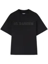Jil Sander Cotton Jersey T-shirt With Logo In Black