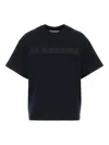 Jil Sander Midnight Blue Cotton T-shirt In Blue