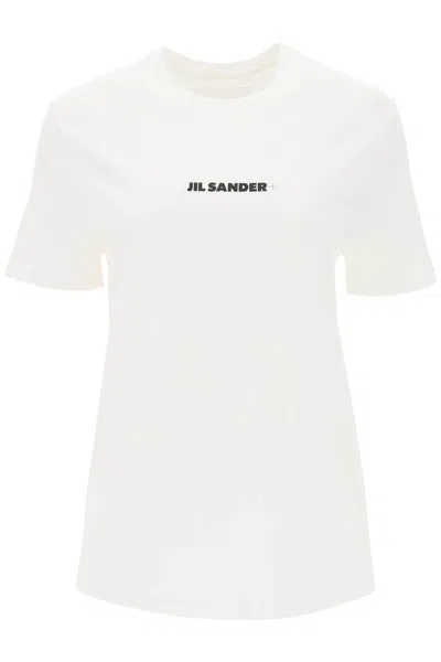 Jil Sander T-shirt With Logo Print In White