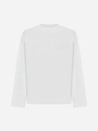 Jil Sander Logo Cotton T-shirt In Porcelain
