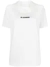 Jil Sander White T-shirt With Contrasting Logo Print In White