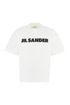 Jil Sander Off-white Logo Printed T-shirt In White