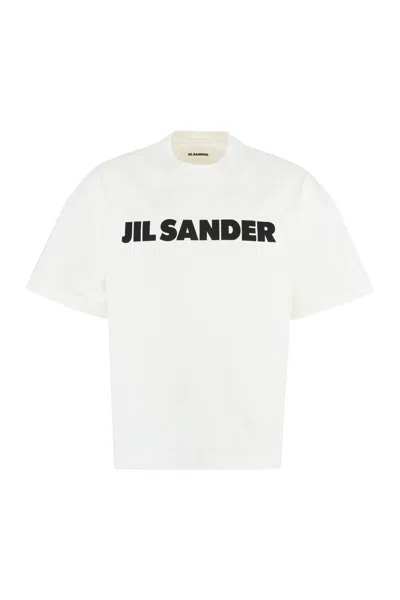JIL SANDER JIL SANDER LOGO COTTON T-SHIRT