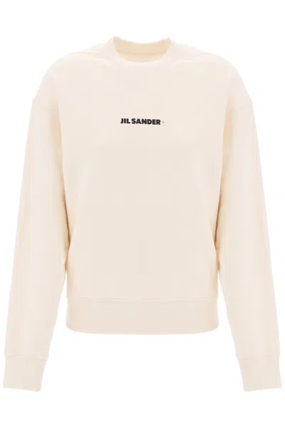 JIL SANDER LOGO CREW NECK SWEATSHIRT