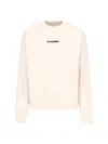 Jil Sander Logo Print Crewneck Sweatshirt