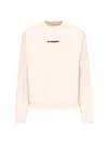 Jil Sander Logo Print Crewneck Sweatshirt