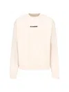 Jil Sander Logo Print Crewneck Sweatshirt